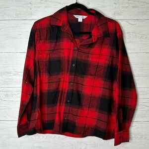 🌈 old navy boyfriend style flannel NWT size M